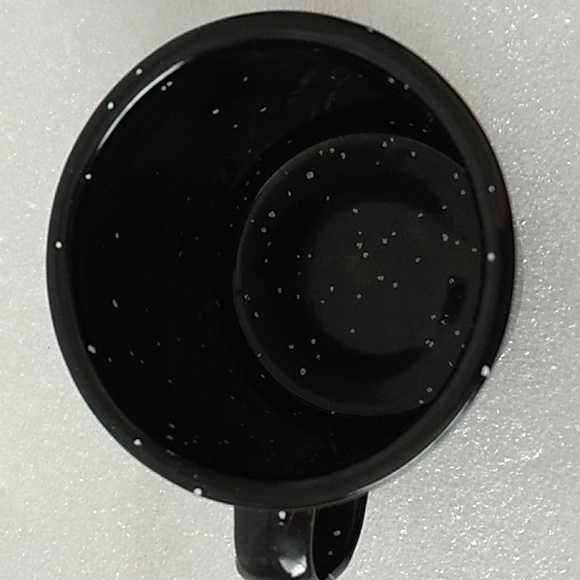 Starbucks Rare 50 Years Small Mini Tin Metal Espresso Mug Cup Collectable Black - Picture 3 of 3